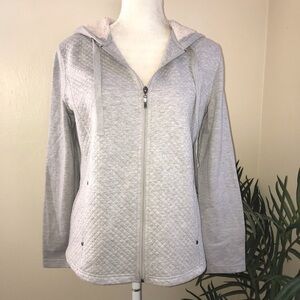 Silverwear Knit Zip Front Fleece Lined Hoodie M